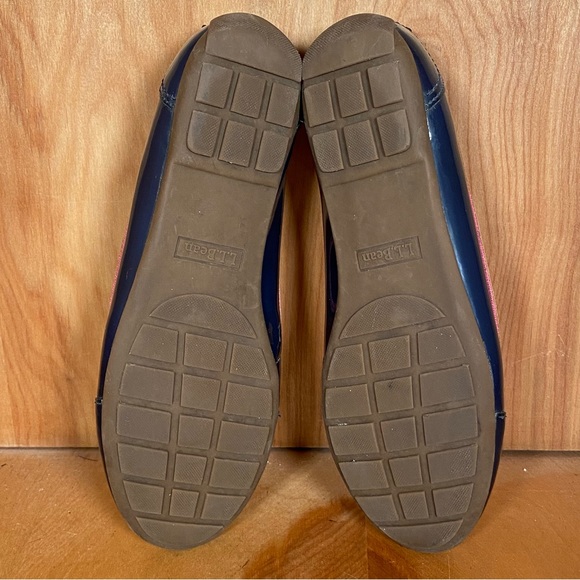 Womens 6.5 LL Bean Duck Boots Rubber Moccasins Blue Tan SEF1140 - Picture 7 of 8